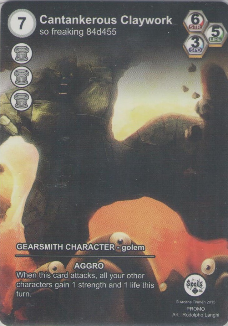 Full Art Promo - Cantankerous Claywork Foil